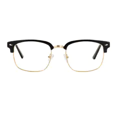 Browline Black/Gold Eyeglasses