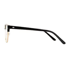 Browline Black/Gold Eyeglasses