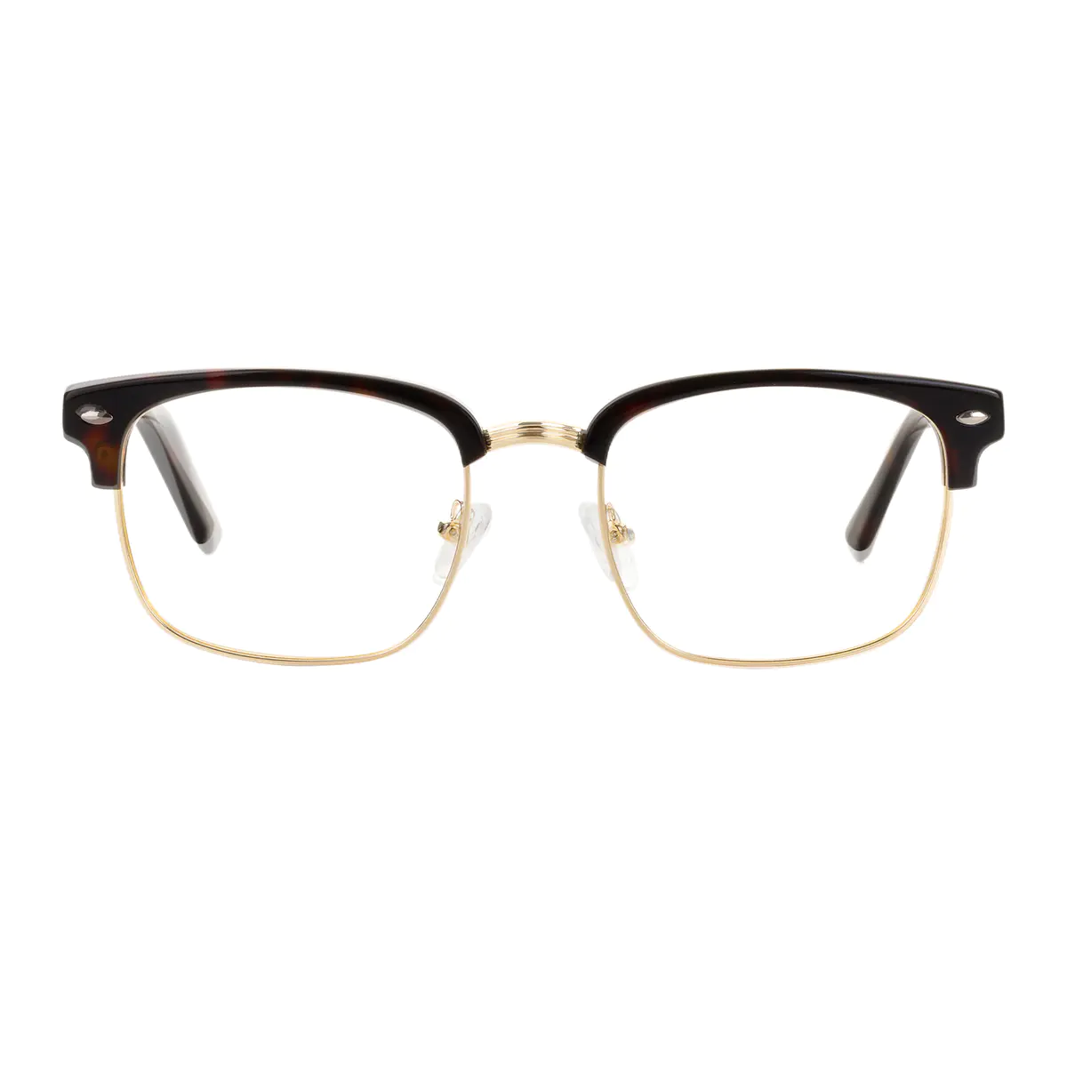 Browline Wine/Gold Eyeglasses