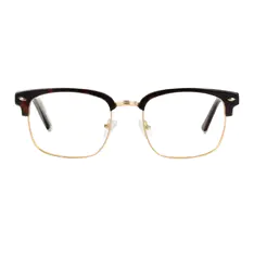 Browline Wine/Gold Eyeglasses