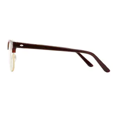 Browline Wine/Gold Eyeglasses