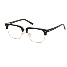 Browline Black/Gold Eyeglasses