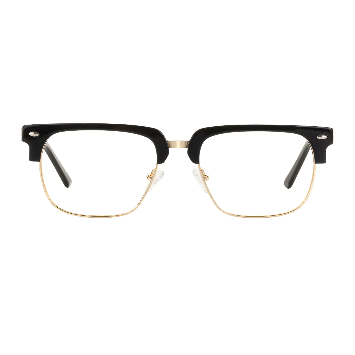 Browline Black/Gold Eyeglasses