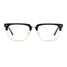 Browline Black/Gold Eyeglasses