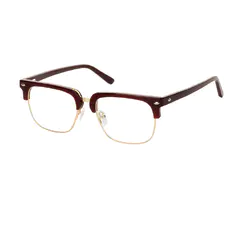 Browline Wine/Gold Eyeglasses