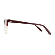 Browline Wine/Gold Eyeglasses