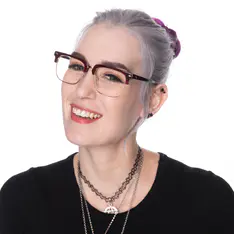 Browline Wine/Gold Eyeglasses
