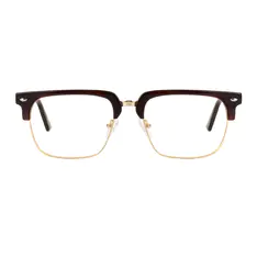 Browline Brown/Gold Eyeglasses