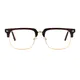Browline Brown/Gold Eyeglasses