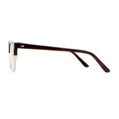 Browline Brown/Gold Eyeglasses