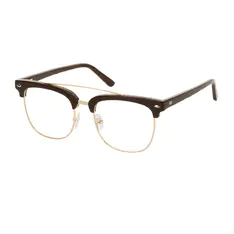 Browline Brown/Gold Eyeglasses