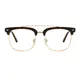 Browline Brown/Gold Eyeglasses
