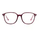 Square Red Eyeglasses