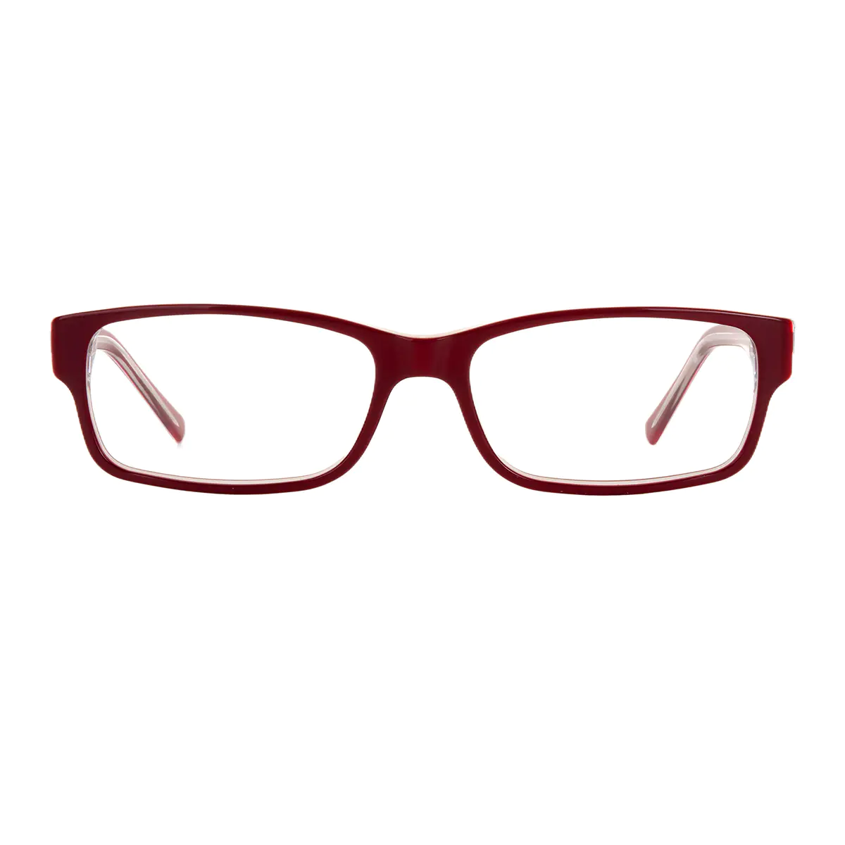 Rectangle Red Eyeglasses