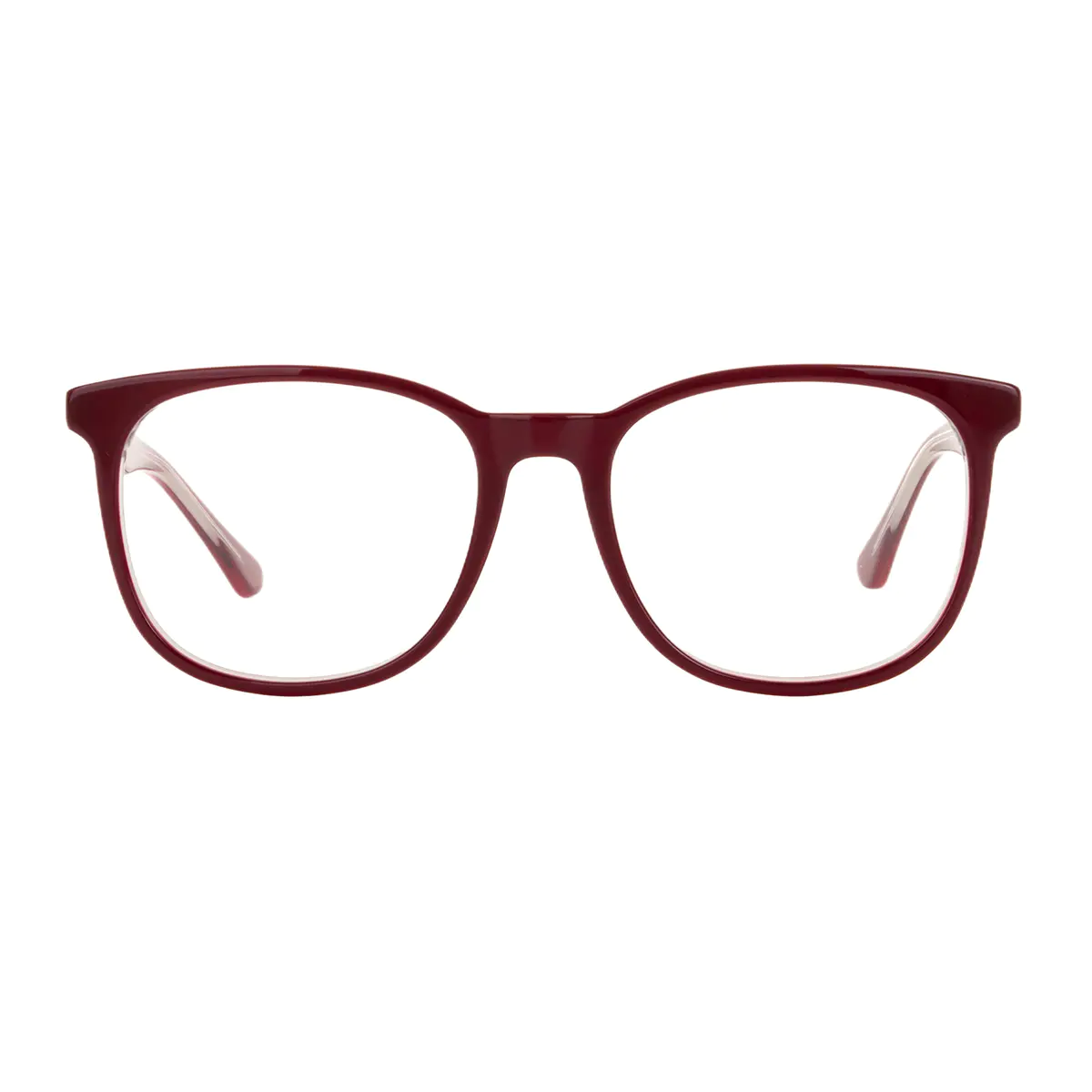 Square Red Eyeglasses