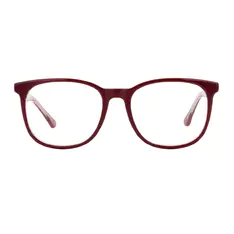 Square Red Eyeglasses