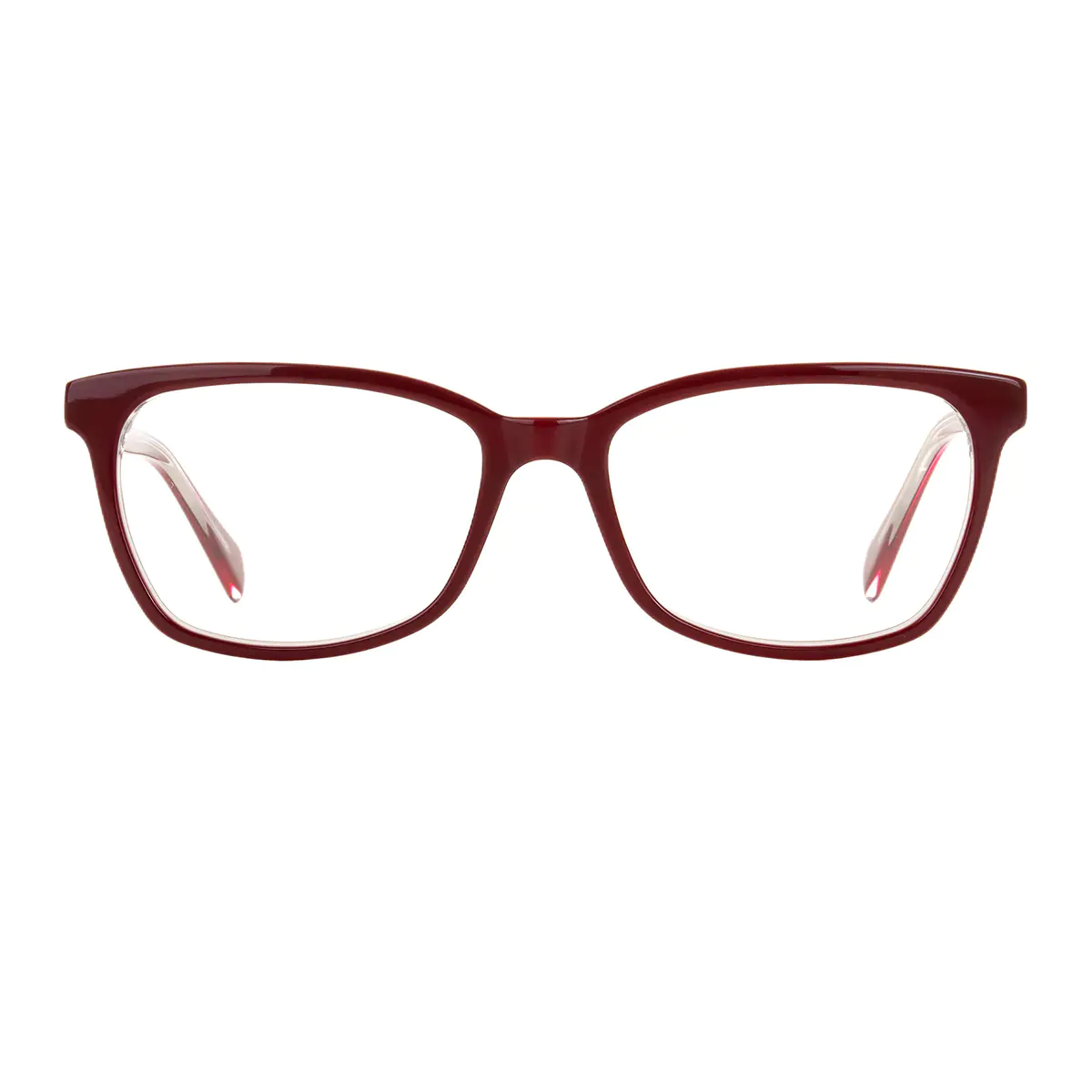 Rectangle Red Eyeglasses