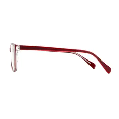 Rectangle Red Eyeglasses