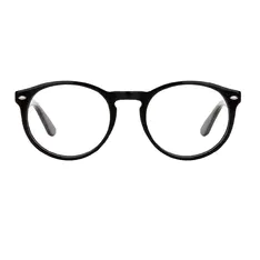 Round Black Eyeglasses