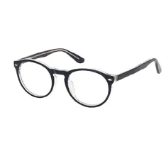 Round Blue Eyeglasses
