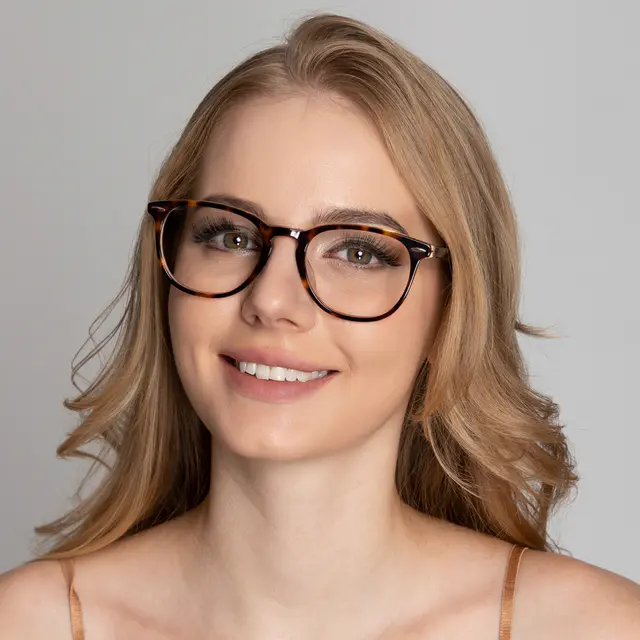 Square Tortoiseshell Eyeglasses