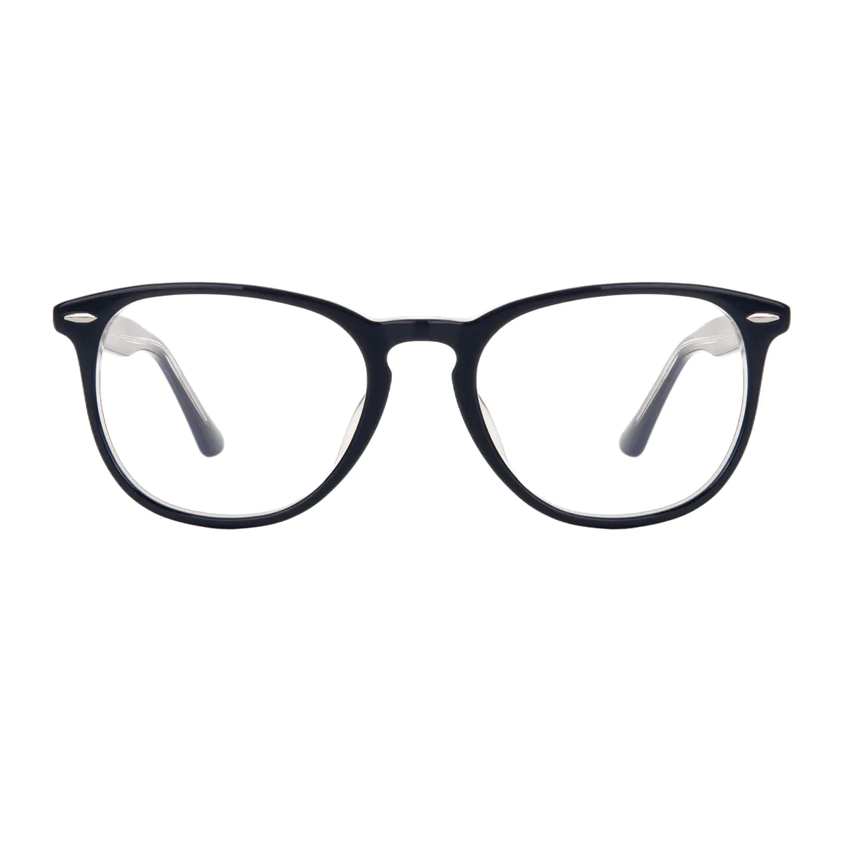 Square Navy Blue Eyeglasses