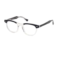 Square Blue/Clear Eyeglasses