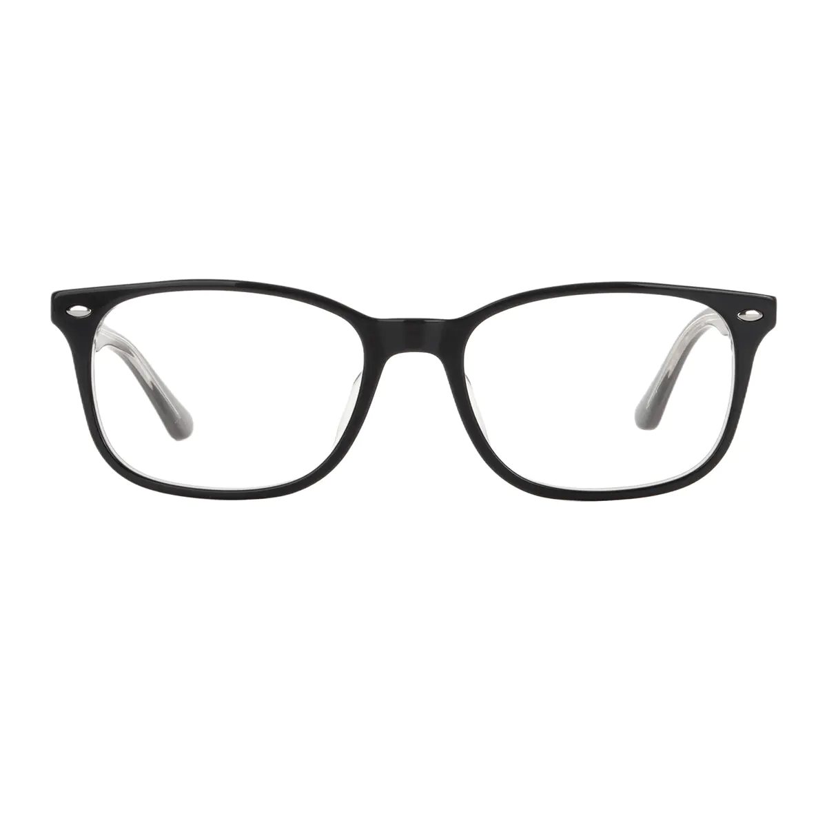 Rectangle Gray Eyeglasses