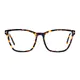 Square Dark Tortoiseshell Eyeglasses
