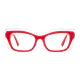 Square Red Eyeglasses