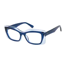 Square Blue Eyeglasses