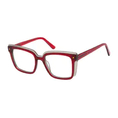 Square Red Eyeglasses