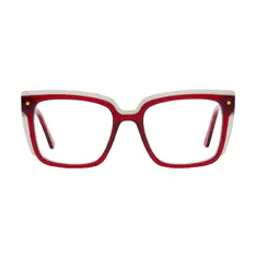 Square Red Eyeglasses