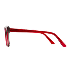 Square Red Eyeglasses