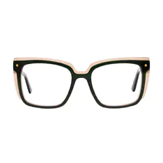 Square Black/Brown Eyeglasses