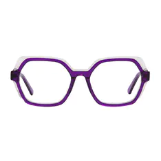 Geometric Purple Eyeglasses