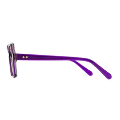 Geometric Purple Eyeglasses