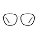 Square Black Eyeglasses