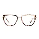 Square Pink Tortoiseshell Eyeglasses