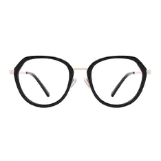 Round Black Eyeglasses