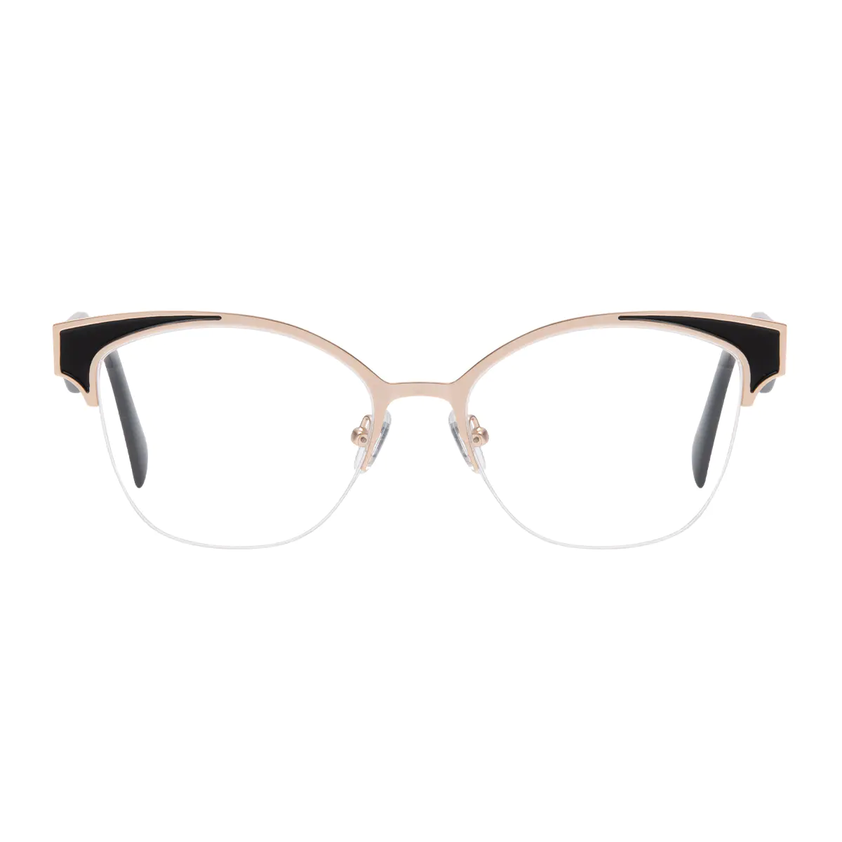 Cat-eye Black/Gold Eyeglasses