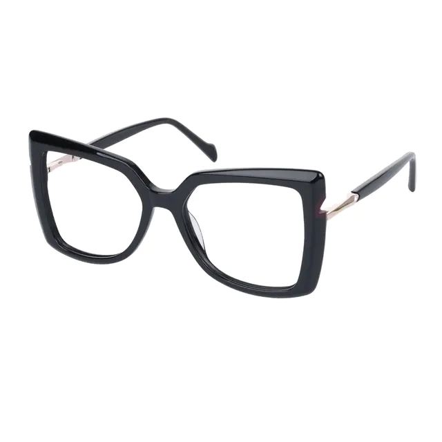 Square Black Eyeglasses