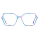 Square Light Blue Eyeglasses