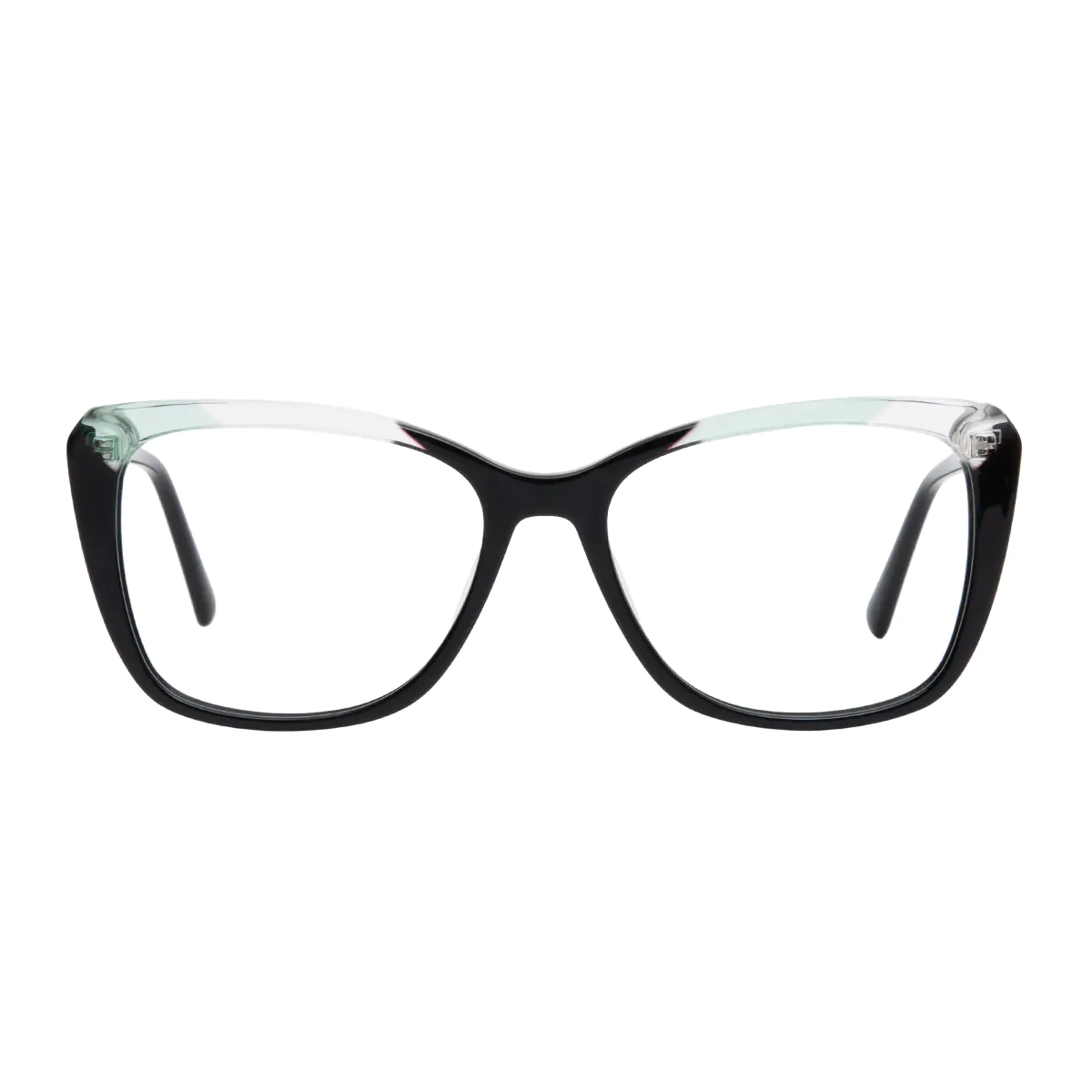 Square Clear/Black Eyeglasses