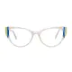 Cat-eye White Eyeglasses