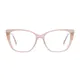 Square Transparent Pink Eyeglasses