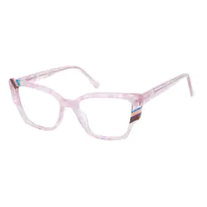 Cat-eye Transparent Pink Eyeglasses