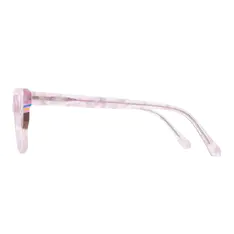 Cat-eye Transparent Pink Eyeglasses