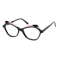 Geometric Black Eyeglasses