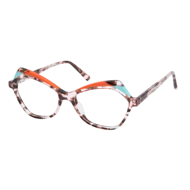 Geometric Tortoiseshell Eyeglasses